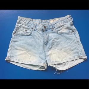 H&M Distressed Denim Shorts